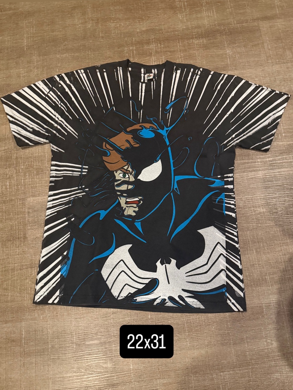 Vintagerush vintage rush animated Spider-Man and Venom menโs medium rare